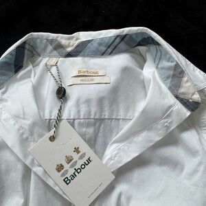 Barbour Women's  White Button Down Shirt - USA Size 6 - New